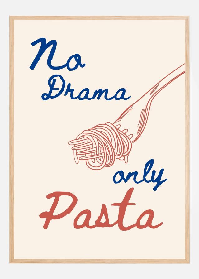 No drama only pasta Poster