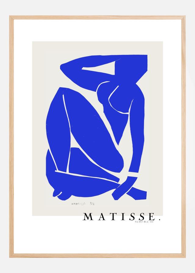 Nudo Blu III 1952 Boarder - Henri Matisse Poster