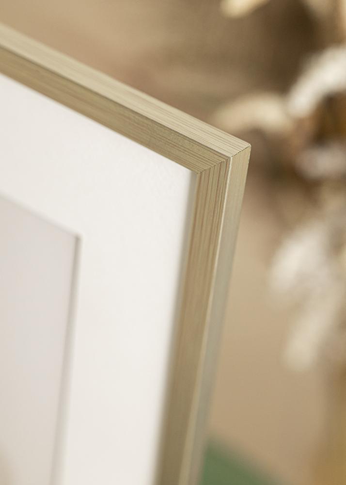 Ramă Edsbyn Argint 40x45 cm - Paspartuuri Alb 11x13 inches