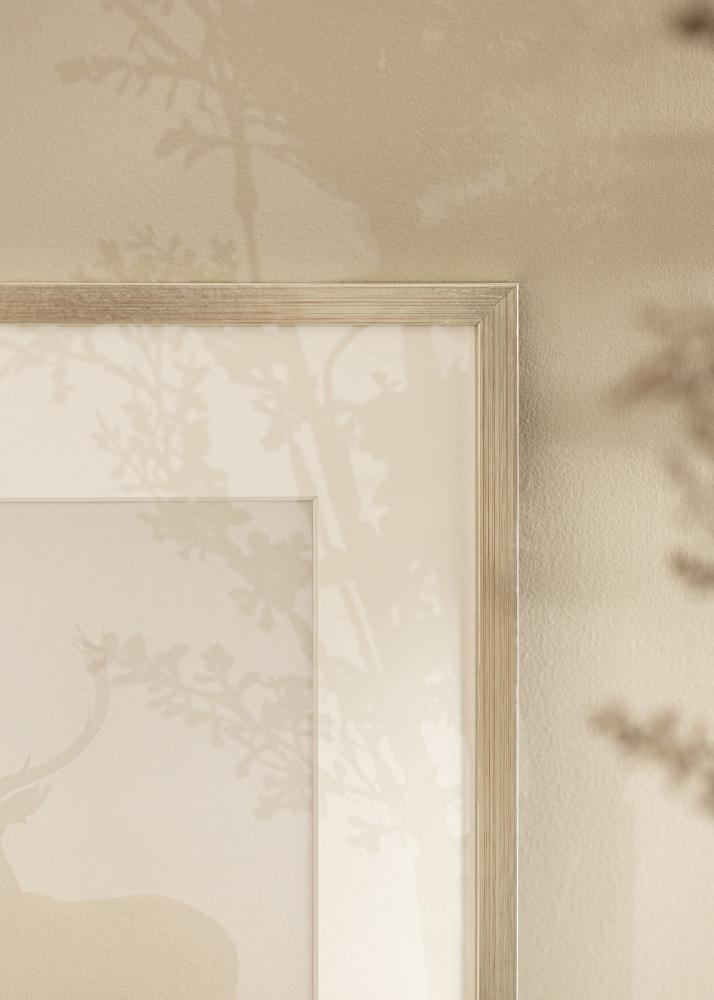 Ramă Edsbyn Argint 40x45 cm - Paspartuuri Alb 11x13 inches