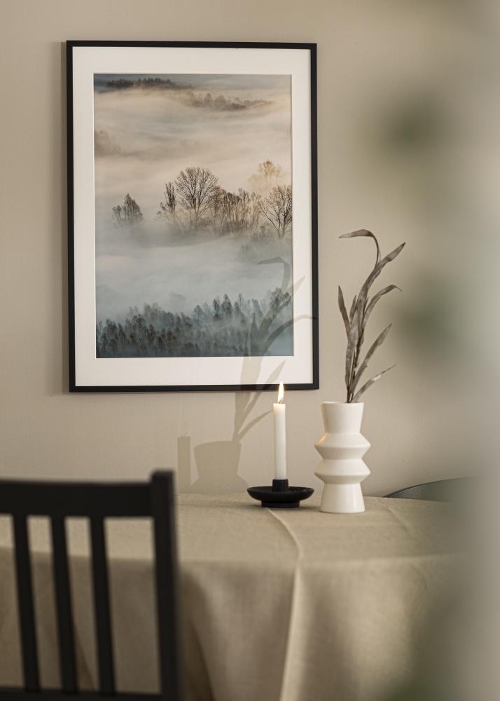 Ramă Edsbyn Negru 50x61 cm - Paspartuuri Alb 38x52 cm