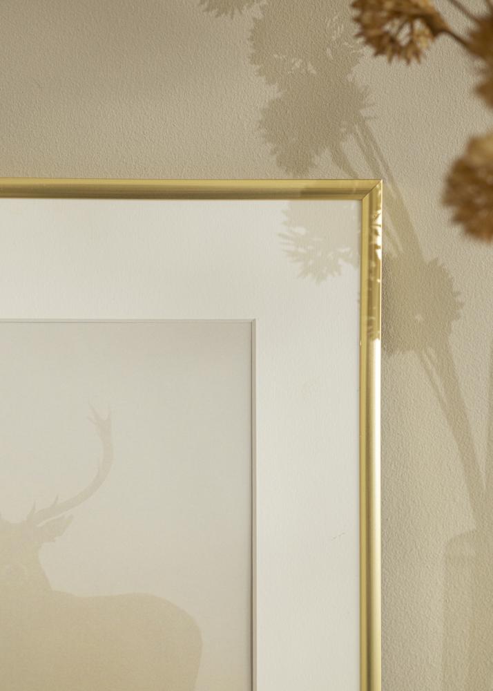 Ramă New Lifestyle Aur 20x20 cm - Paspartuuri Alb 15x15 cm