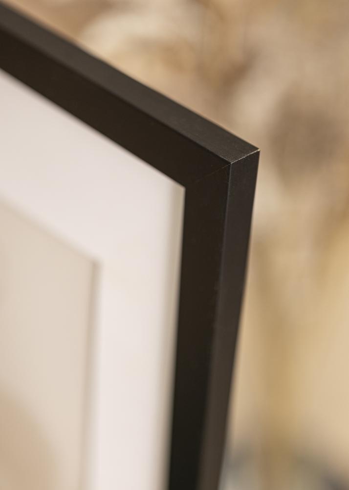 Ramă Lemn Negru 55x80 cm - Paspartuuri Alb 44x68 cm
