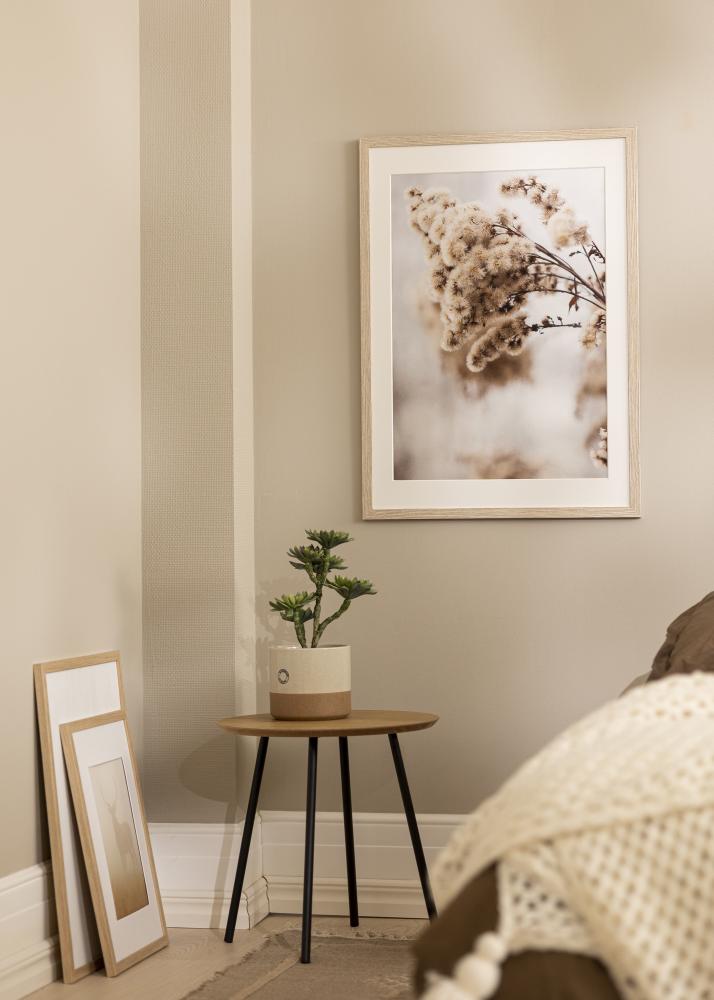 Ramă Stilren Greige Stejar 30x40 cm - Paspartuuri Alb 20x28 cm