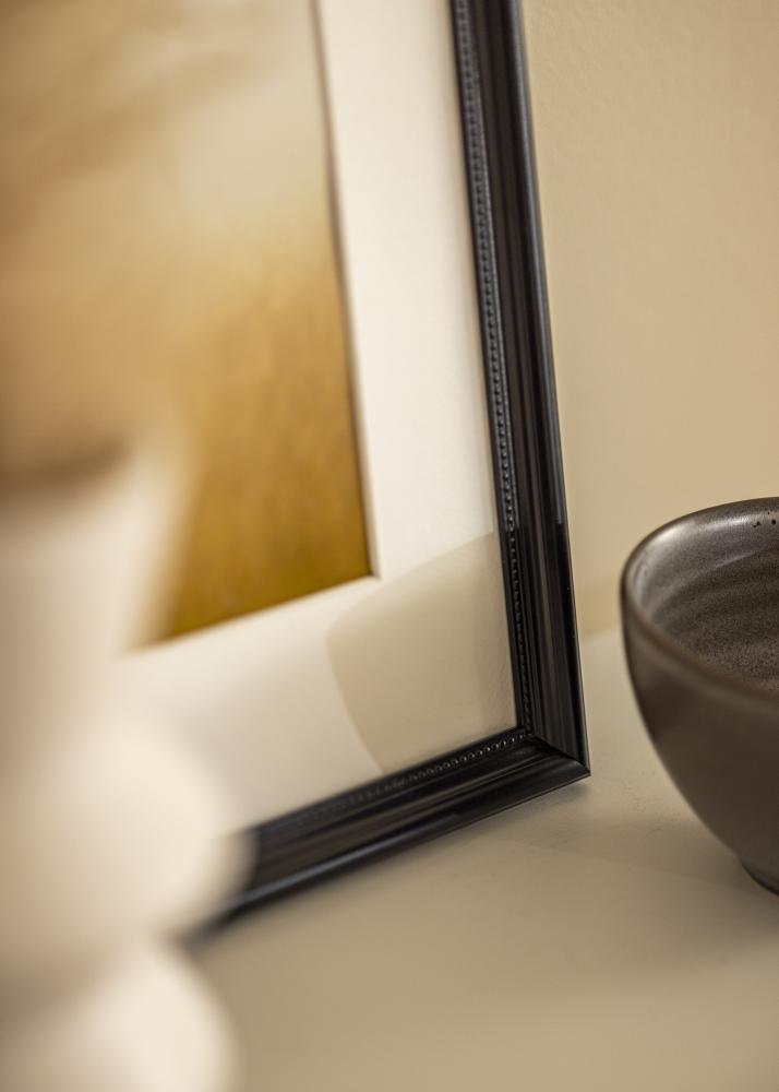 Ramă Gala Negru 13x18 cm - Paspartuuri Alb B7 88x125 mm