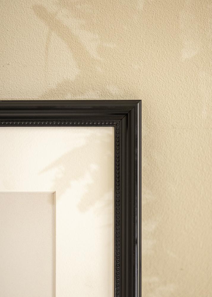 Ramă Gala Negru 13x18 cm - Paspartuuri Alb B7 88x125 mm