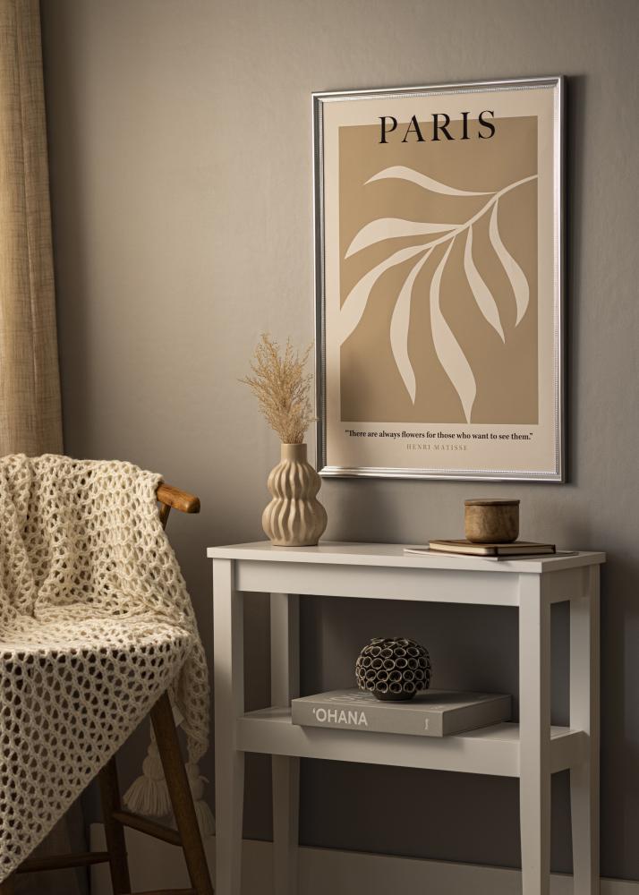 Ramă Gala Argint 50x70 cm - Paspartuuri Alb 39x60 cm