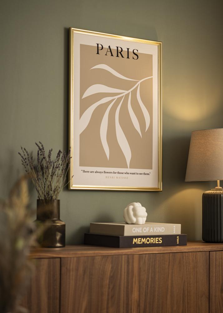 Ramă Gala Aur 40x50 cm - Paspartuuri Alb 30x38 cm