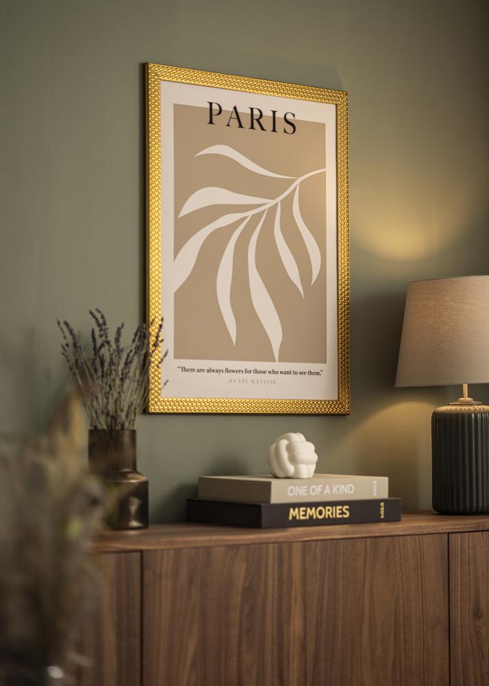 Ramă Grace Aur 40x50 cm - Paspartuuri Alb 11x15 inches