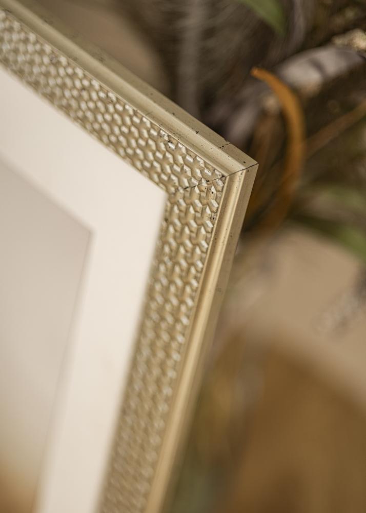 Ramă Grace Argint 30x40 cm - Paspartuuri Alb 22x32 cm