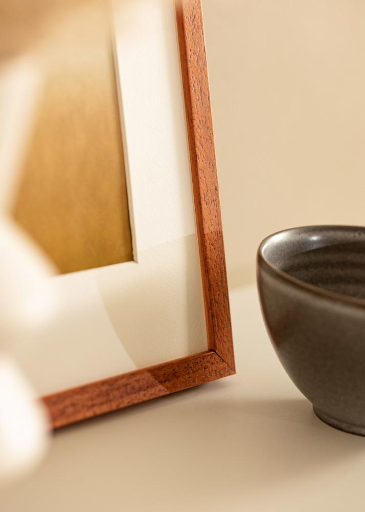 Ramă Ares Cireașă 50x70 cm - Paspartuuri Alb 16x23 inches