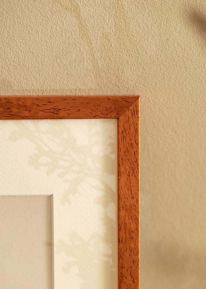 Ramă Ares Cireașă 50x70 cm - Paspartuuri Alb 16x23 inches