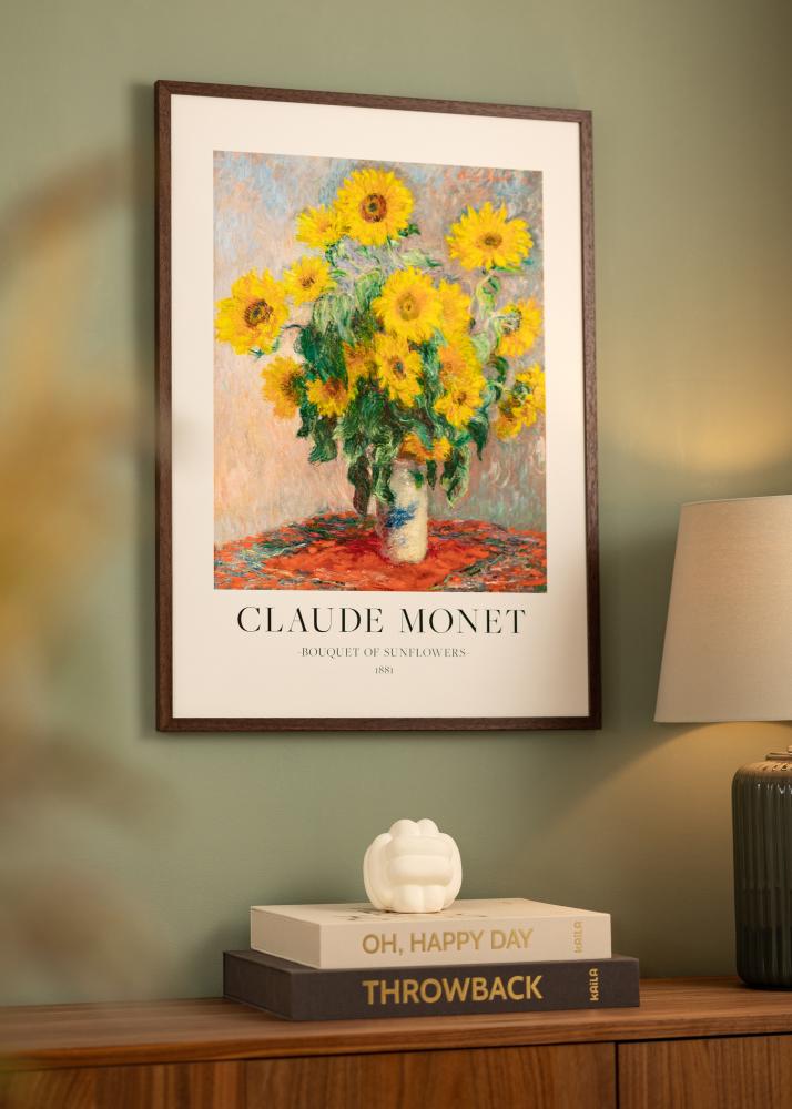 Ramă Ares Teak 28x35 cm - Paspartuuri Alb 7x10 inches