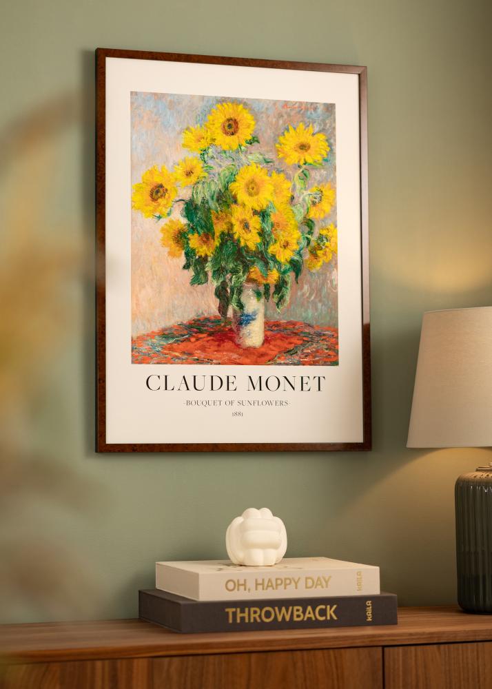 Ramă Ares Nuc 20x25 cm - Paspartuuri Alb 15x20 cm