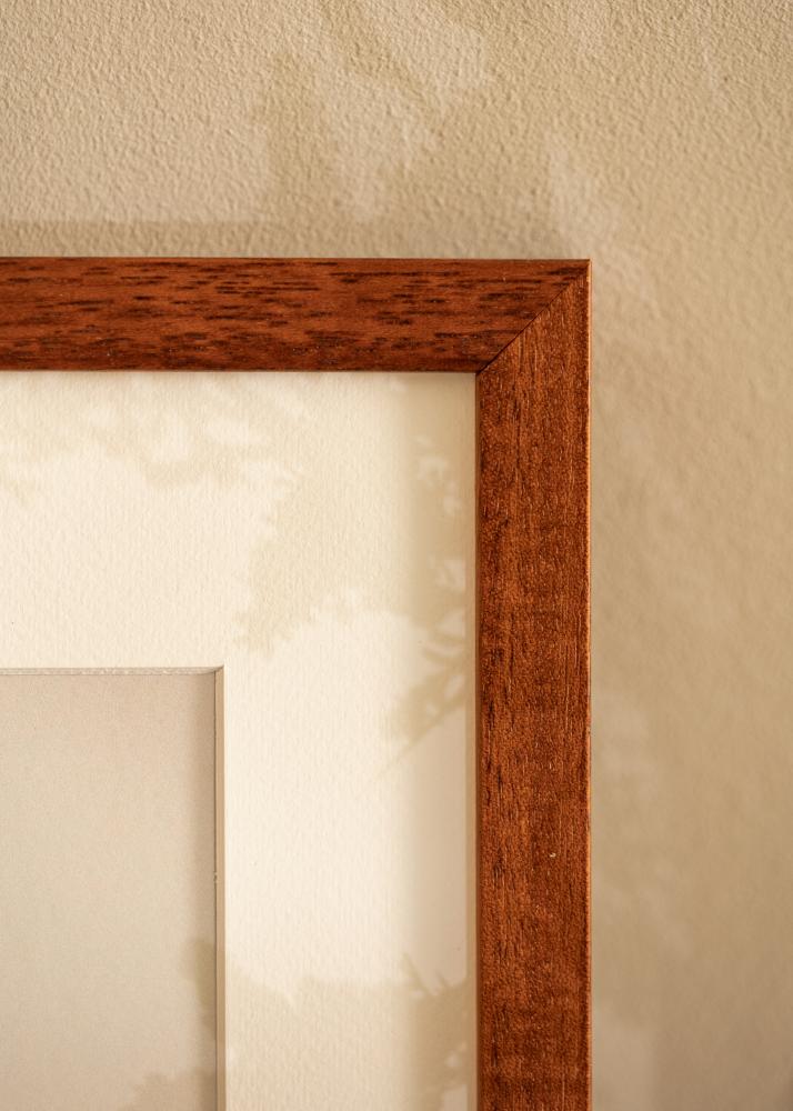 Ramă Hermes Cireașă 42x59,4 cm - Paspartuuri Alb 25x38 cm