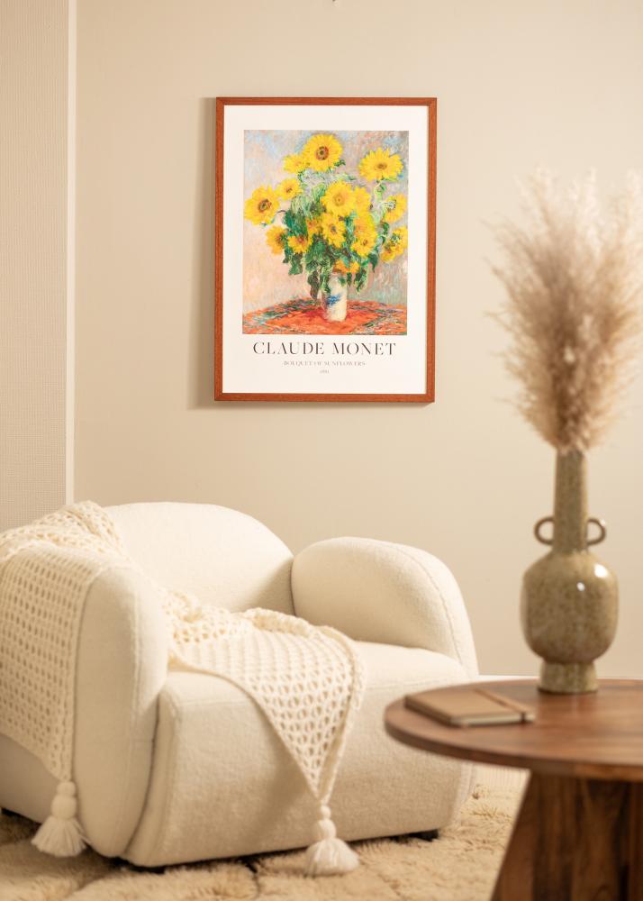 Ramă Hermes Cireașă 42x59,4 cm - Paspartuuri Alb 25x38 cm