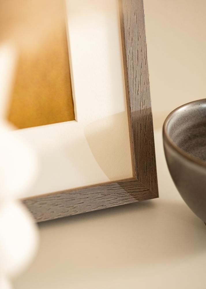 Ramă Hermes Gri 60x60 cm - Paspartuuri Alb 50x50 cm