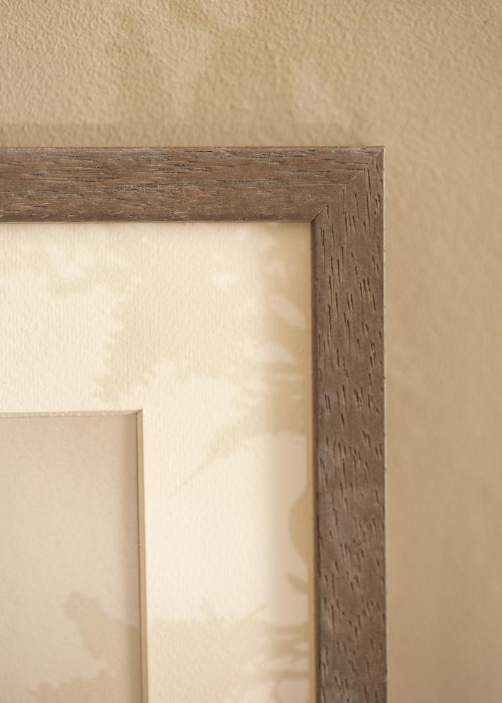 Ramă Hermes Gri 60x60 cm - Paspartuuri Alb 50x50 cm