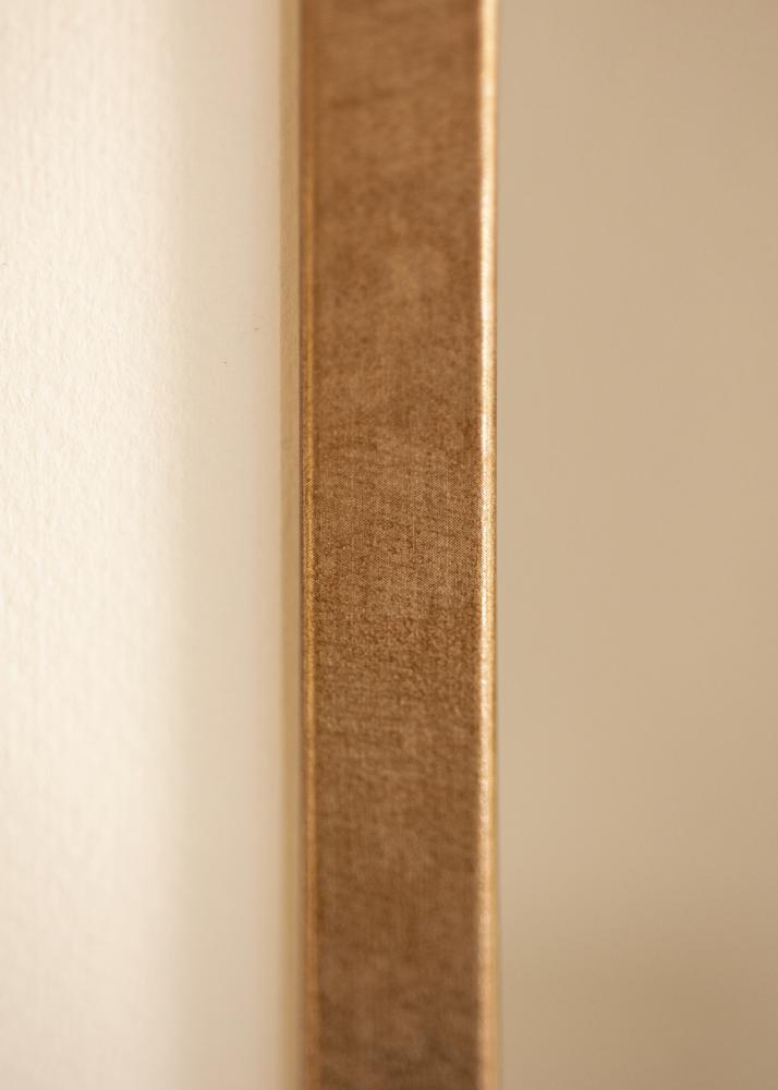 Ramă Ares Alamă 40x50 cm - Paspartuuri Alb 29,7x42 cm