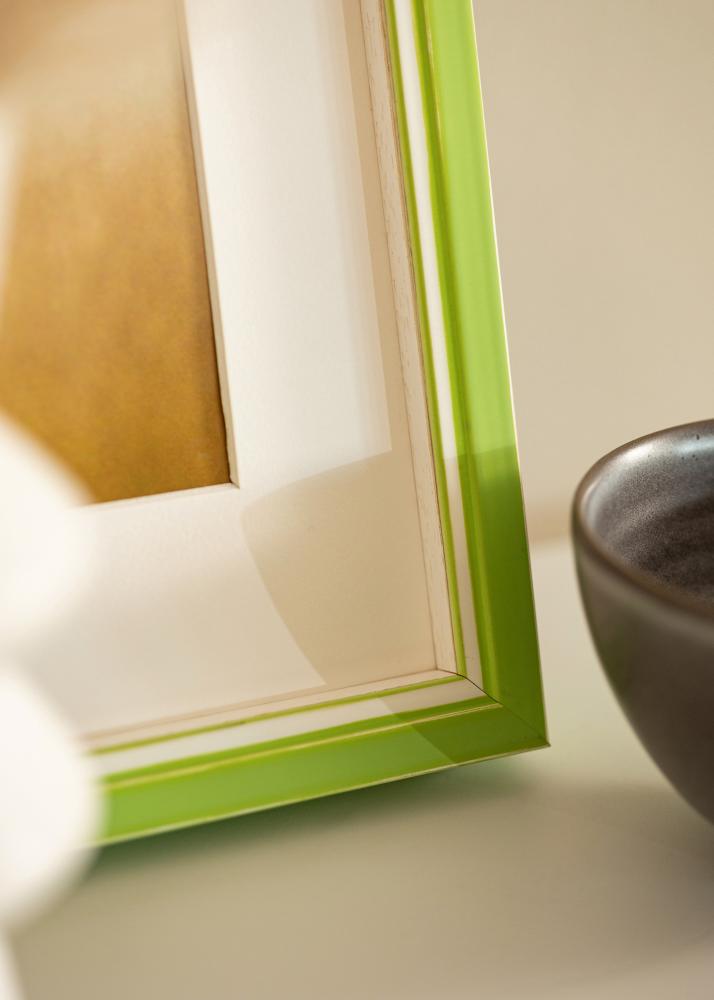 Ramă Diana Verde deschis 50x60 cm - Paspartuuri Alb 40x50 cm