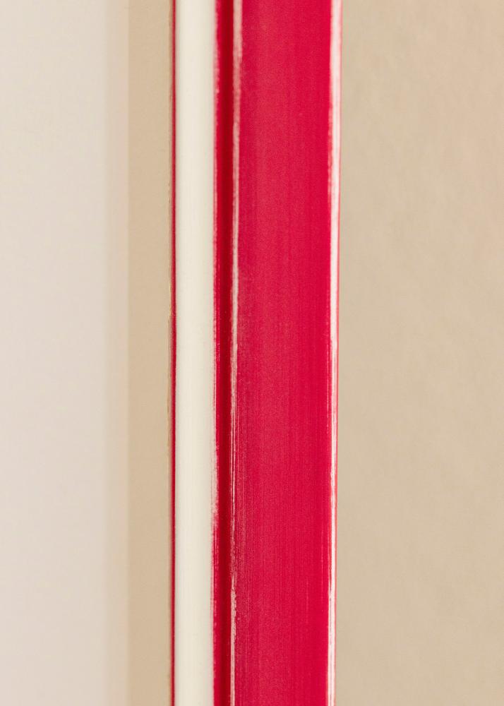 Ramă Diana Roșu 45x60 cm - Paspartuuri Alb 35x50 cm