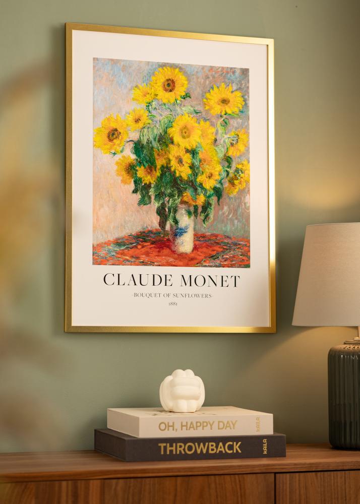 Ramă Minerva Aur 45x60 cm - Paspartuuri Alb 32x45 cm