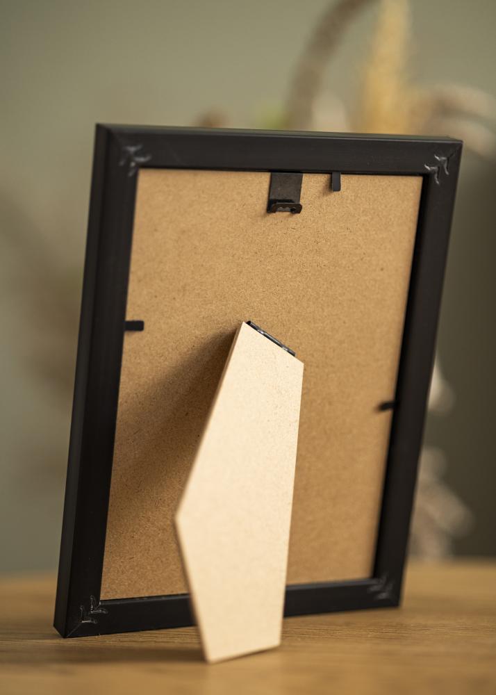 Ramă Gala Negru 13x18 cm - Paspartuuri Alb B7 88x125 mm