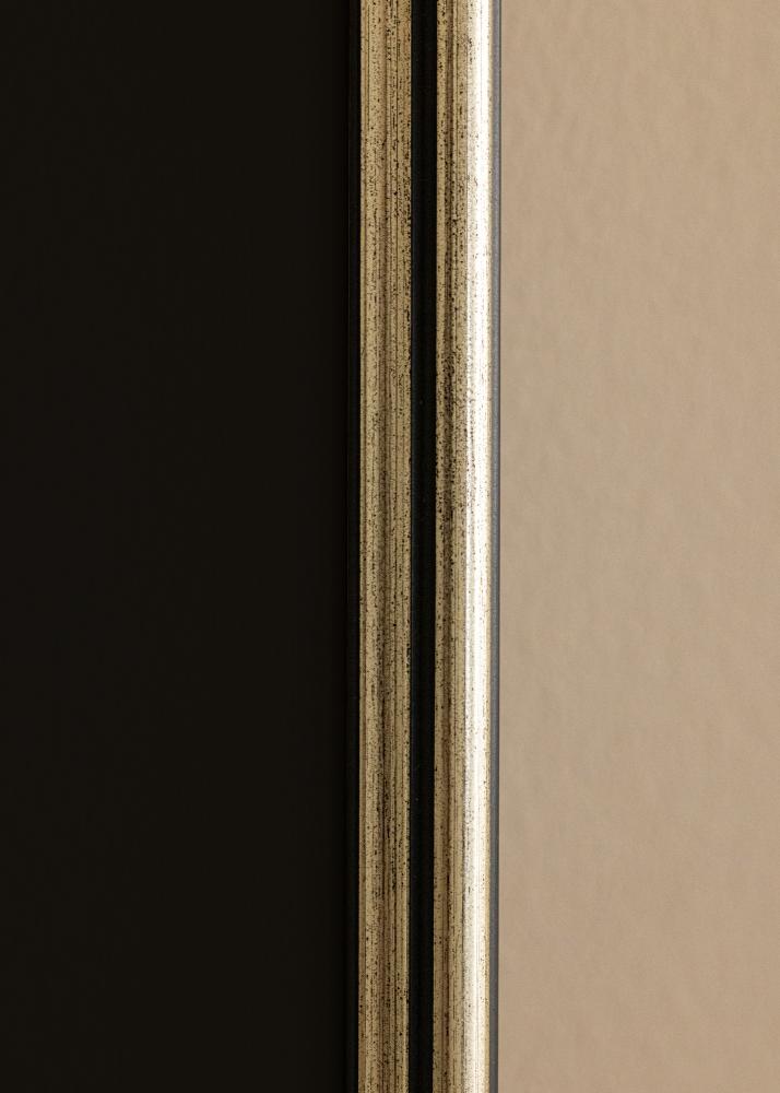 Ramă Horndal Argintiu 60x60 cm - Paspartu Negru 50x50 cm