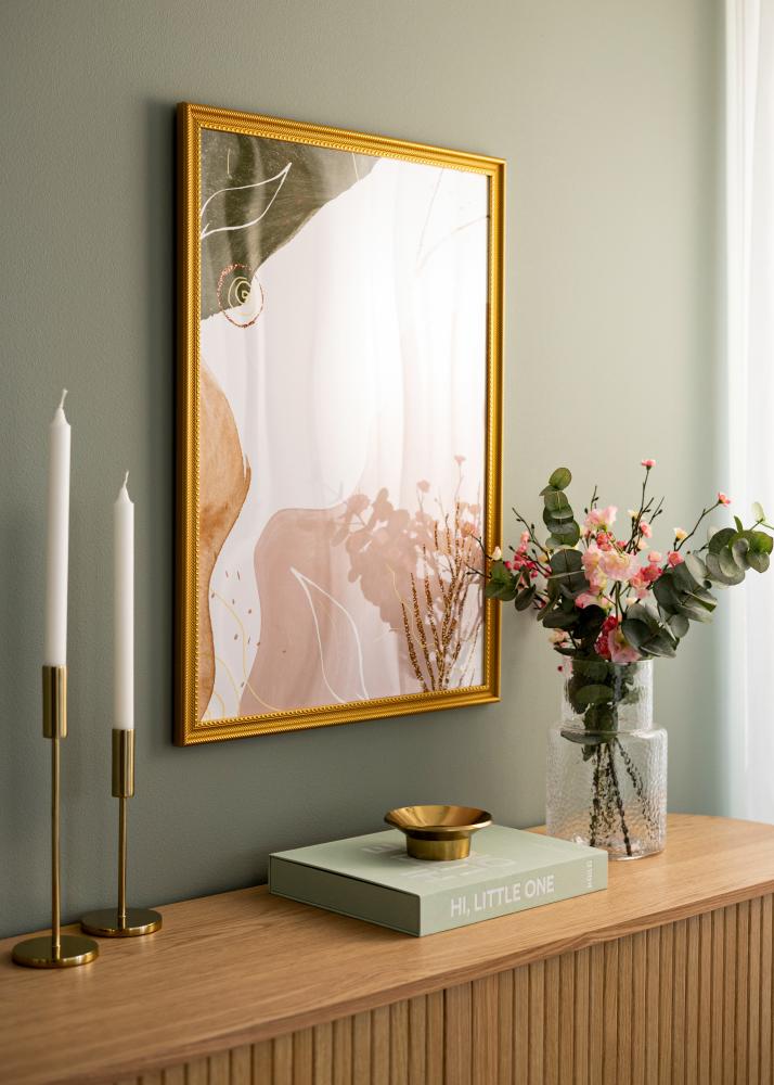 Ramă Lattice Aur 50x70 cm - Paspartuuri Alb 16x24 inches