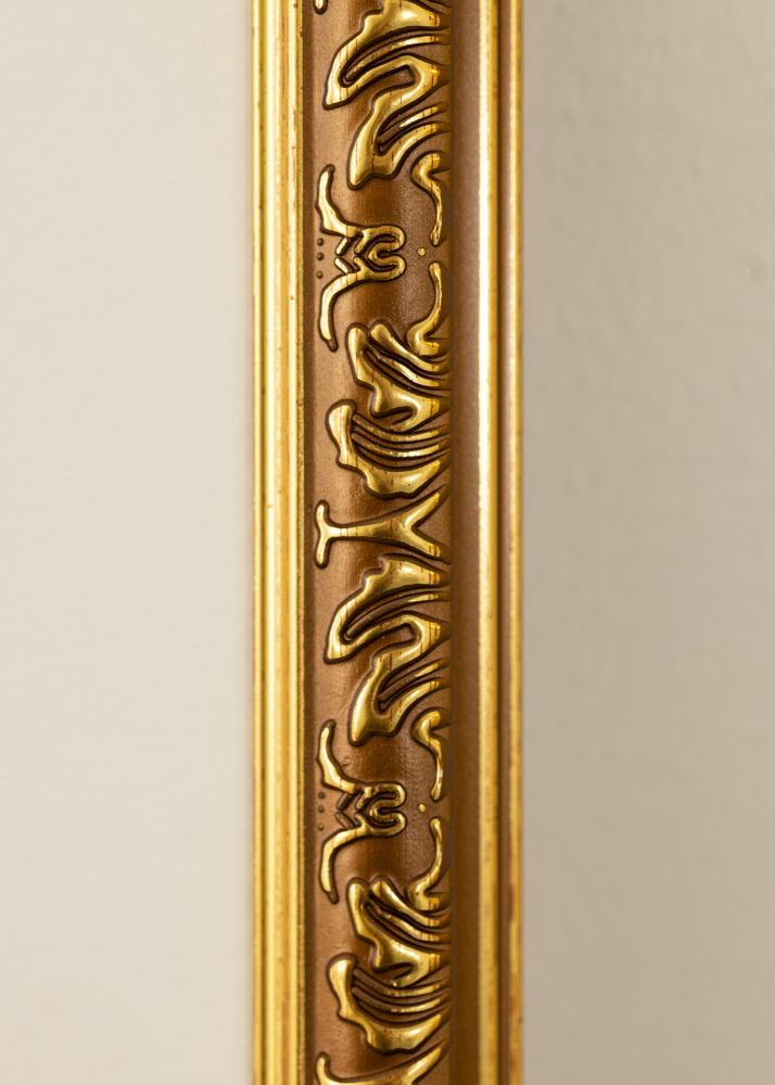 Ramă Swirl Aur 50x70 cm - Paspartuuri Alb 40x60 cm