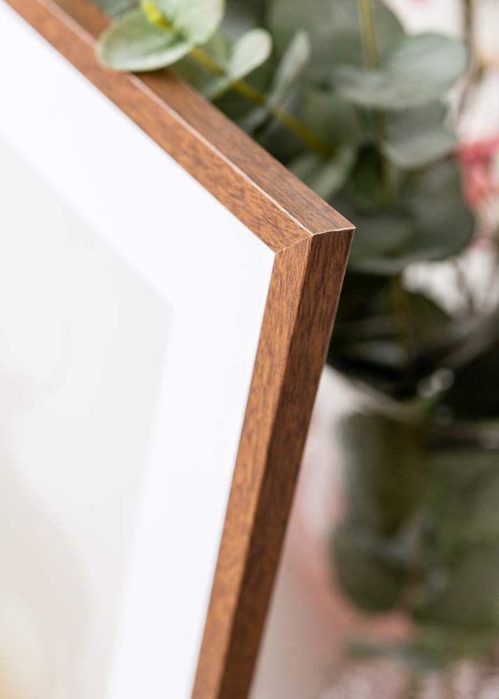 Ramă Modern Maro Cald 40x50 cm - Paspartuuri Alb 30x40 cm