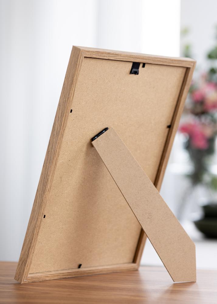 Ramă Modern Teak 20x30 cm - Paspartuuri Alb 10x21 cm