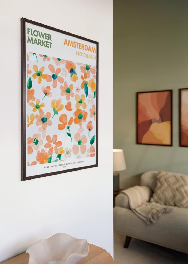 Ramă Trendy Sticlă acrilică Nuc 50x50 cm