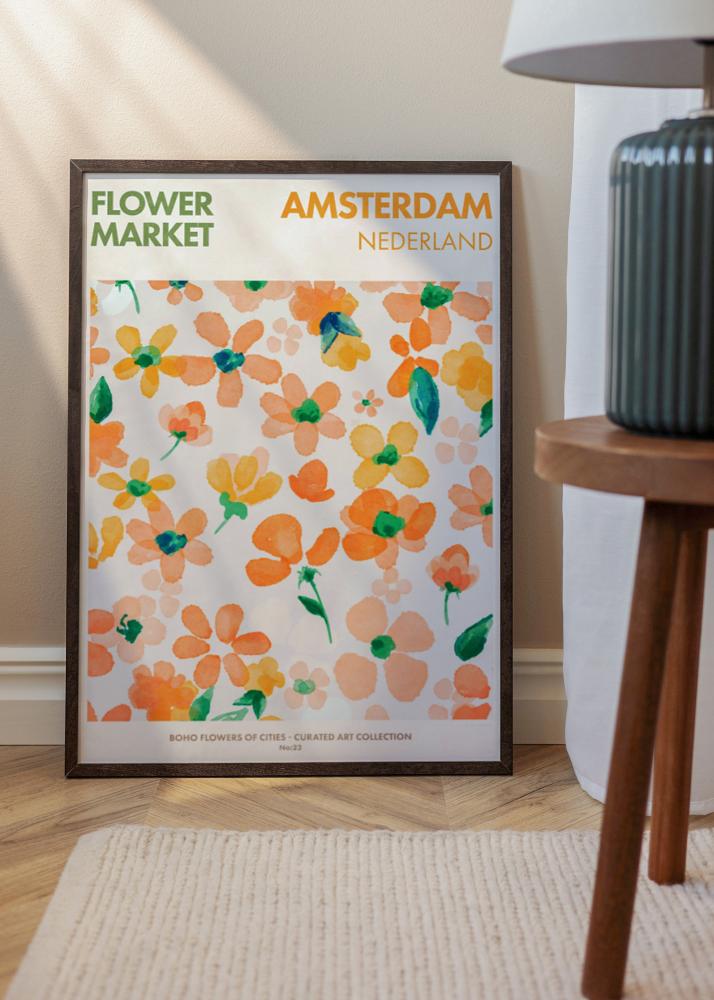 Ramă Trendy Sticlă acrilică Nuc 50x50 cm