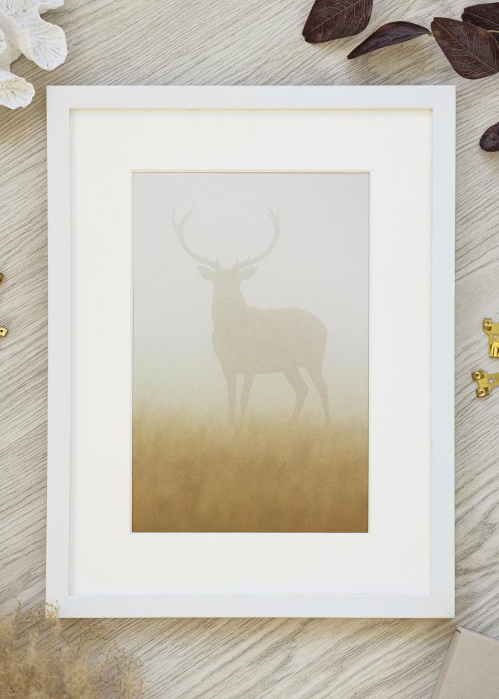 Ramă albă lată 70 x 100 cm