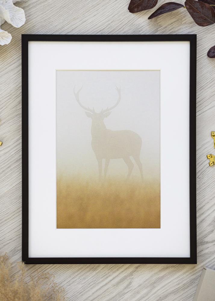 Ramă neagră îngustă 40 x 50 cm