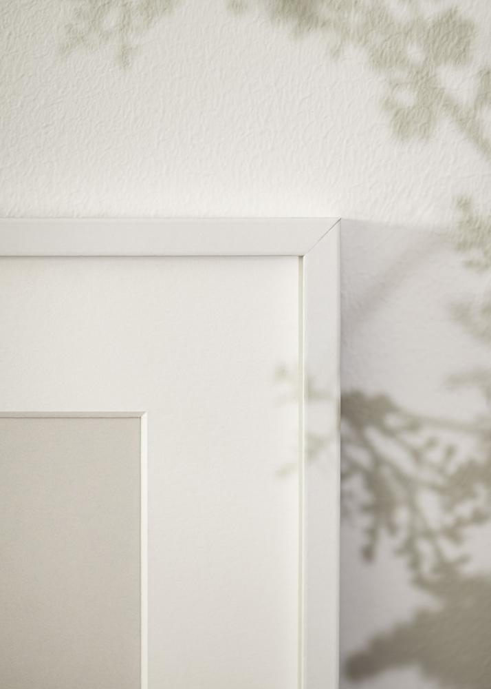 Ramă albă îngustă 30 x 40 cm