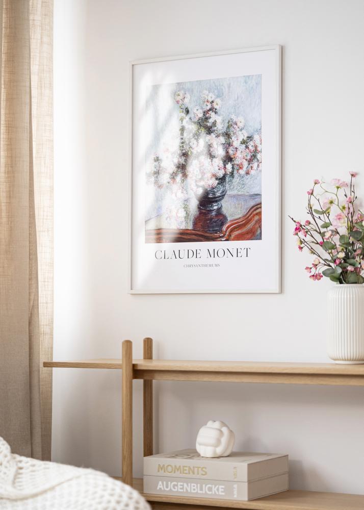 Ramă albă îngustă 30 x 40 cm