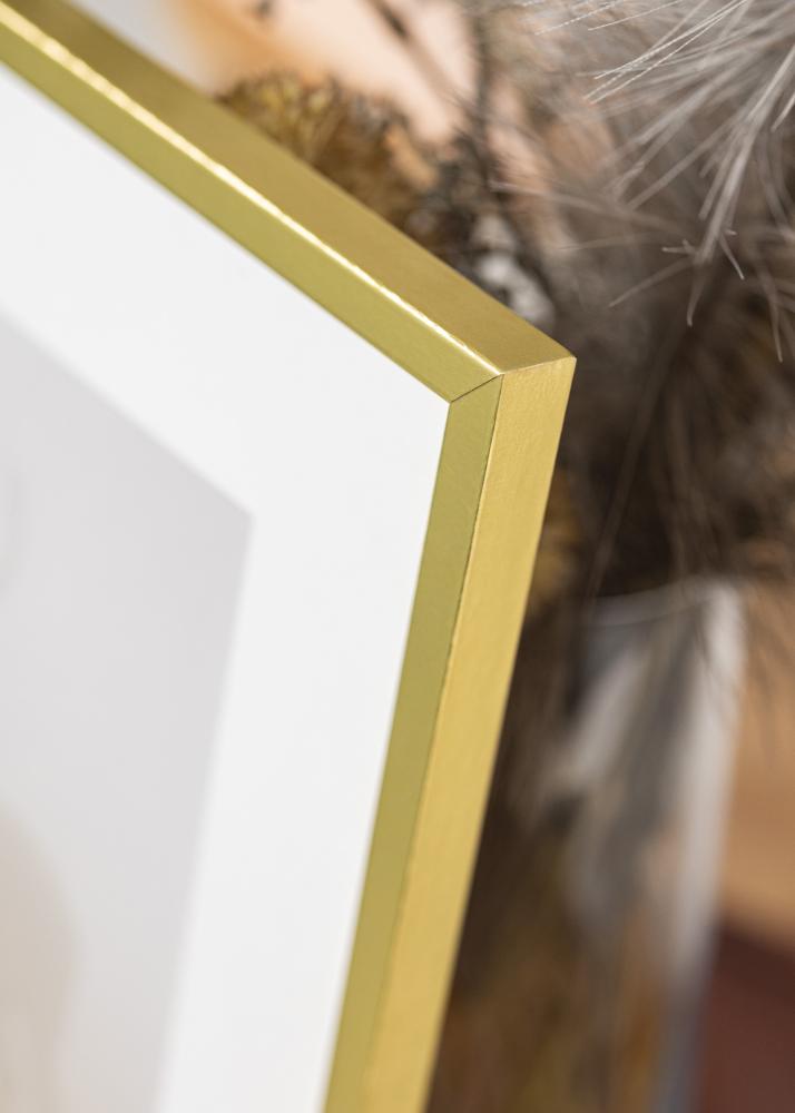 Ramă aurie îngustă 40 x 50 cm
