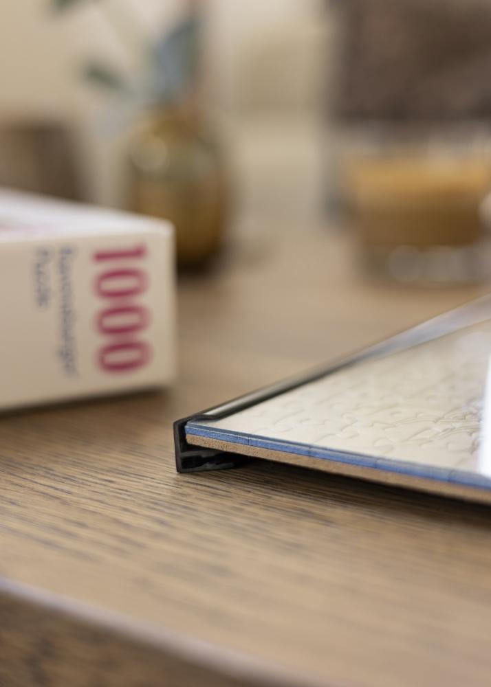 Ramă de puzzle Negru 60x80 cm