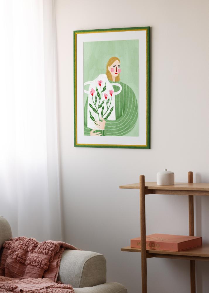 Ramă Cornwall Sticlă acrilică Verde 30x30 cm