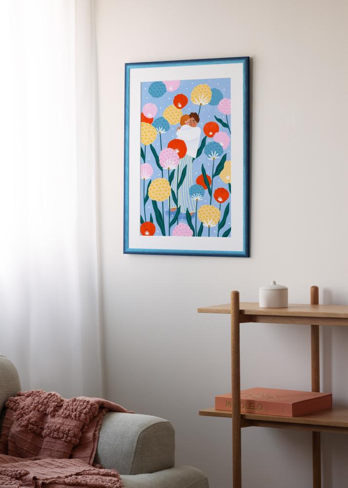 Ramă Cornwall Sticlă acrilică Albastru închis 70x100 cm