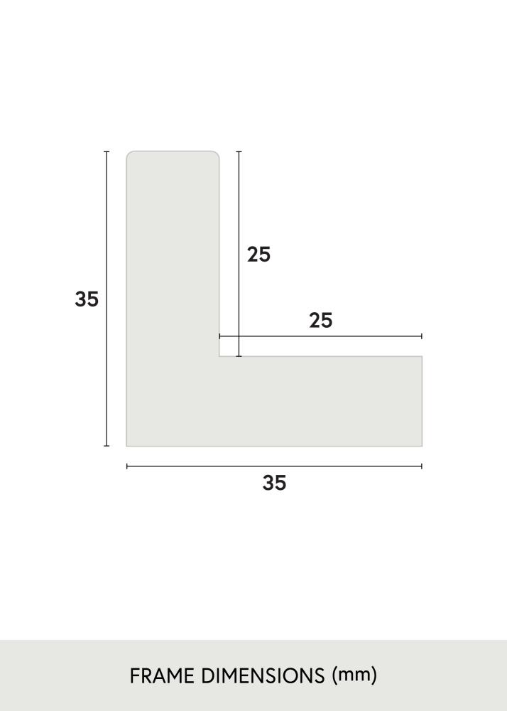 Ramă Sussex Sticlă acrilică Negru/Auriu 30x45 cm