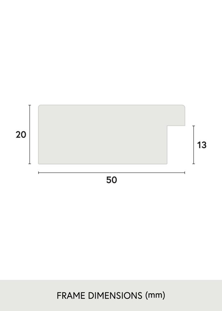 Ramă Pembrokeshire Sticlă acrilică Stejar 40x40 cm