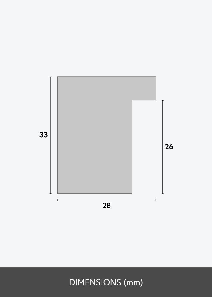 Ramă Cotswold Sticlă acrilică Fildeș 60x80 cm