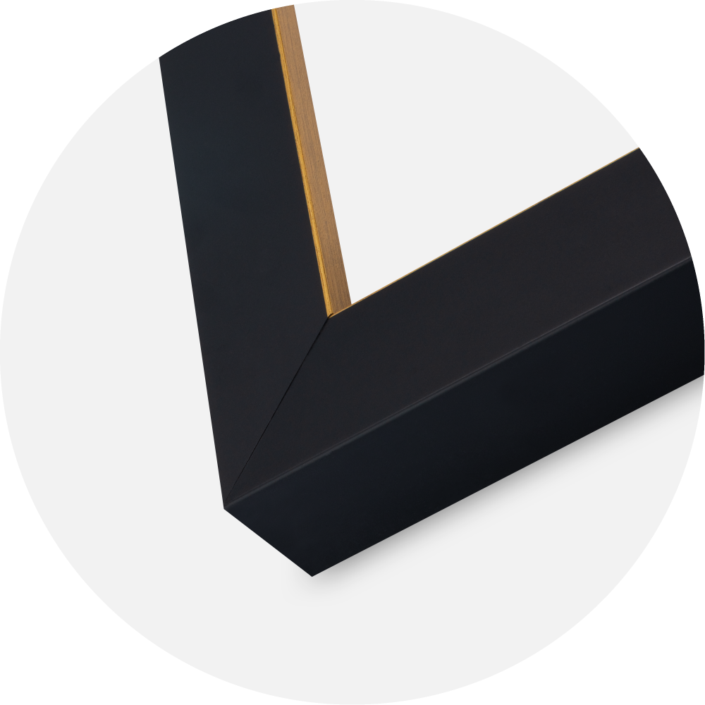 Ramă Sussex Sticlă acrilică Negru/Auriu 30x45 cm