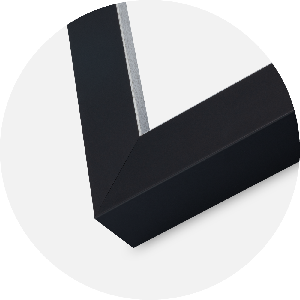 Ramă Sussex Sticlă acrilică Negru/Argintiu 40x40 cm