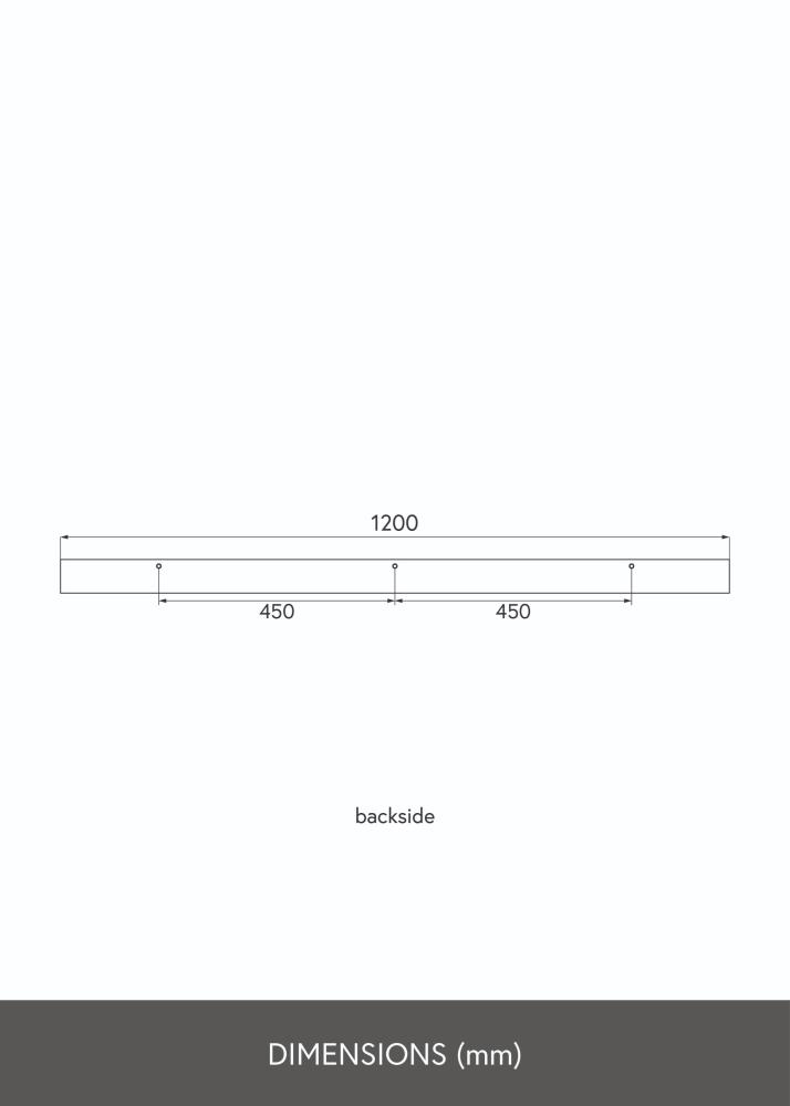 KAILA Poliță pentru tablouri Stejar 120 cm