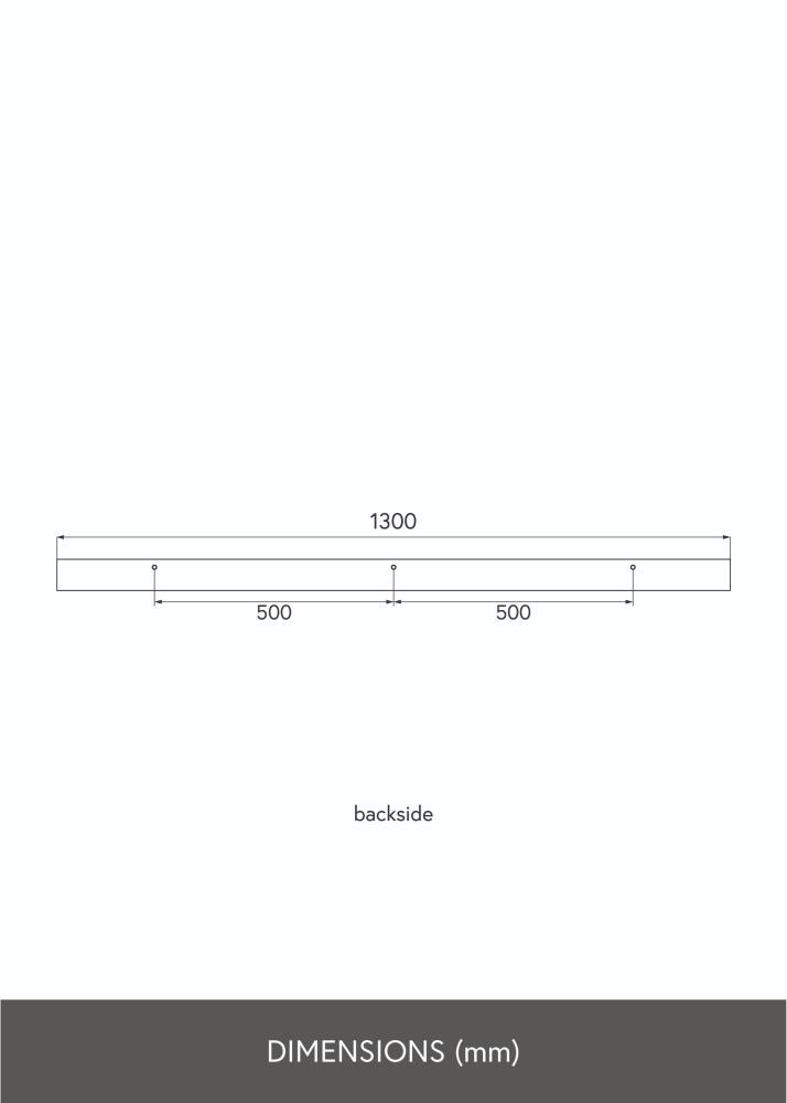 KAILA Poliță pentru tablouri Alb 130 cm