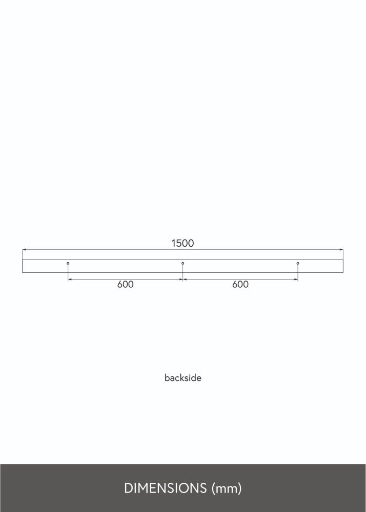 KAILA Poliță pentru tablouri din Stejar 150 cm